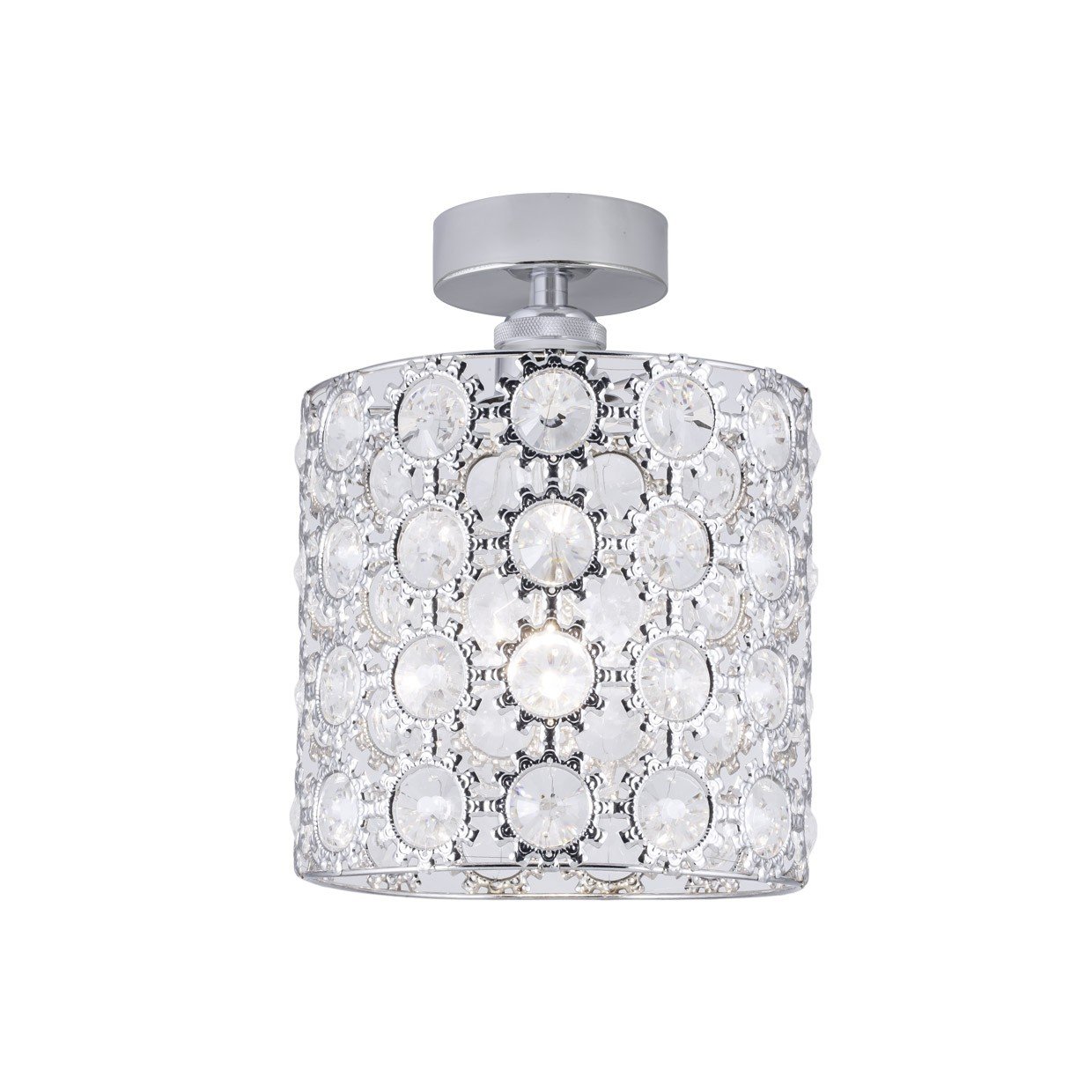 PLAFON RABAT CROMO 1 X 60W E-27 - Imagen 2