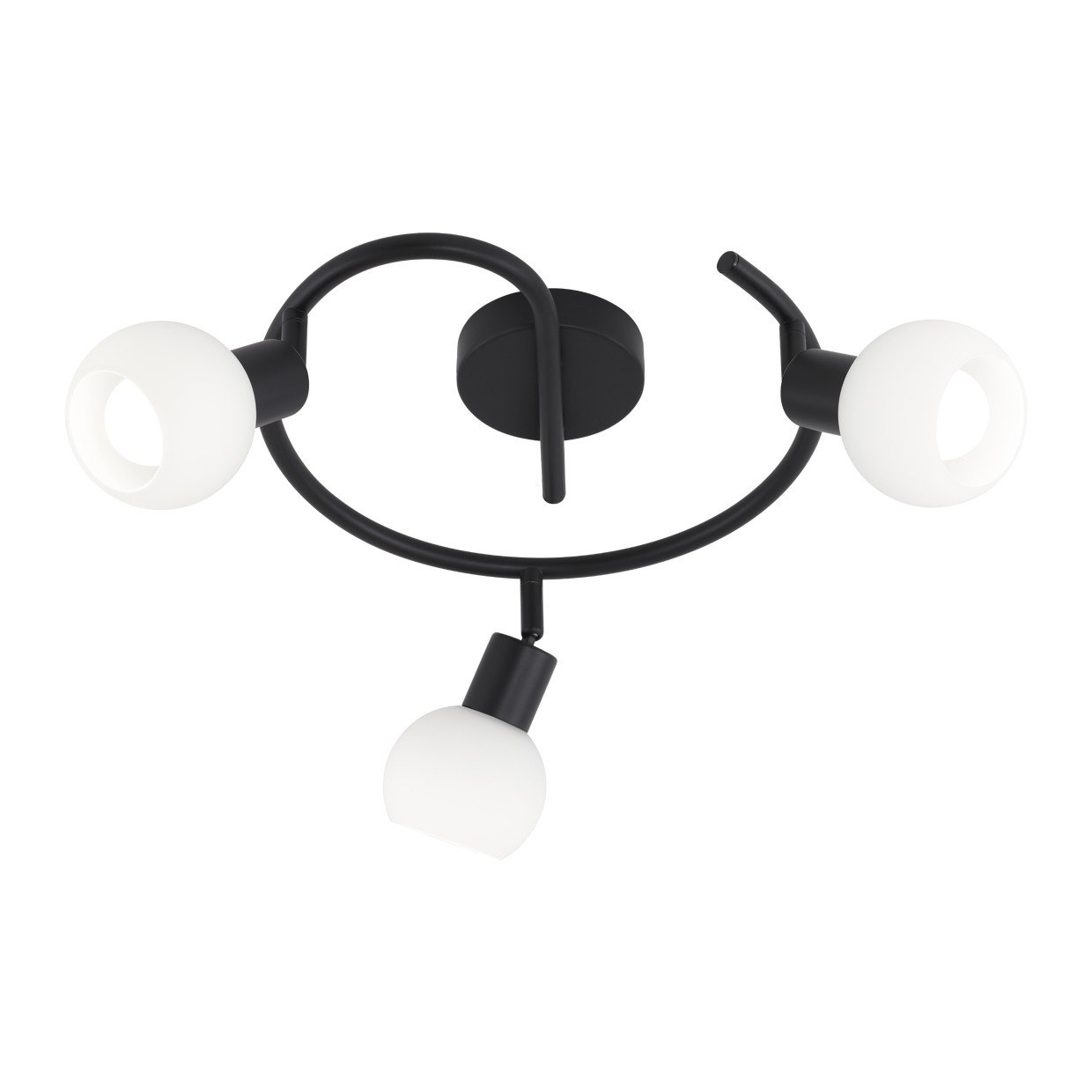 REDONDO 3L OPAL NEGRO MATE 3 X 40W E-14 - Imagen 3