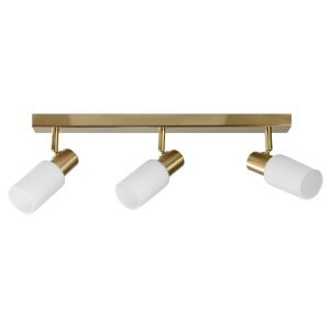 REGLETA 3L SAMBA LATÓN 3 X 40W E-14