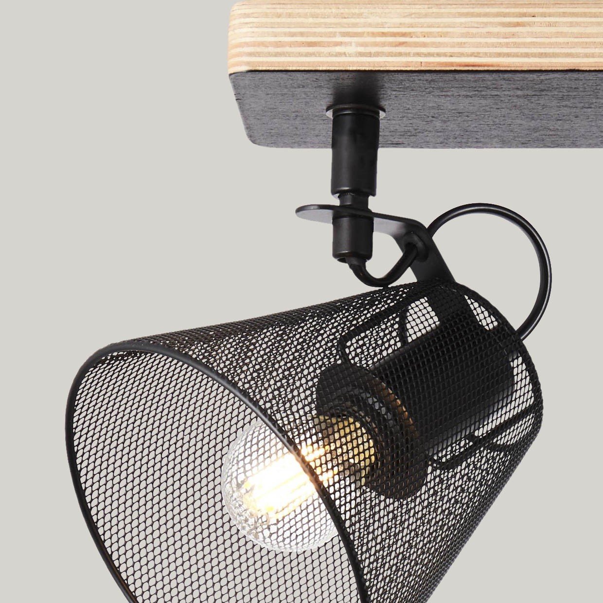 REGLETA 3L UTRECH NEGRO 3 X 40W E-14 - Imagen 6