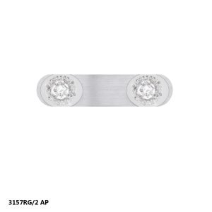 REGLETA "ROSE" 2L ALUM.PLATA 4000K 12W 1140LM