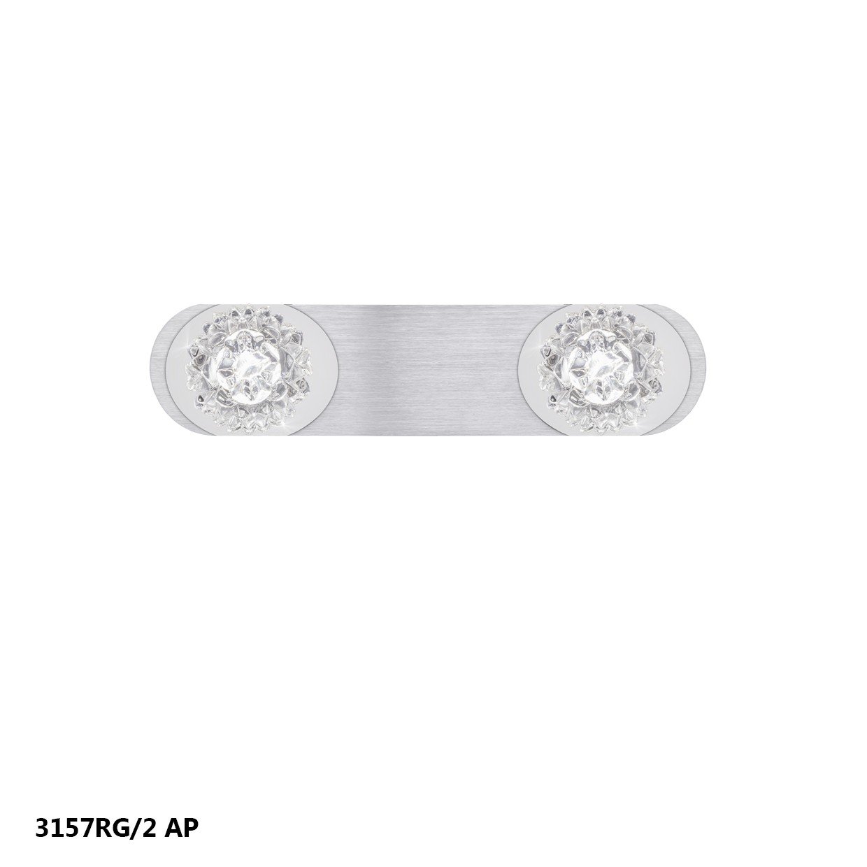 REGLETA "ROSE" 2L ALUM.PLATA 4000K 12W 1140LM