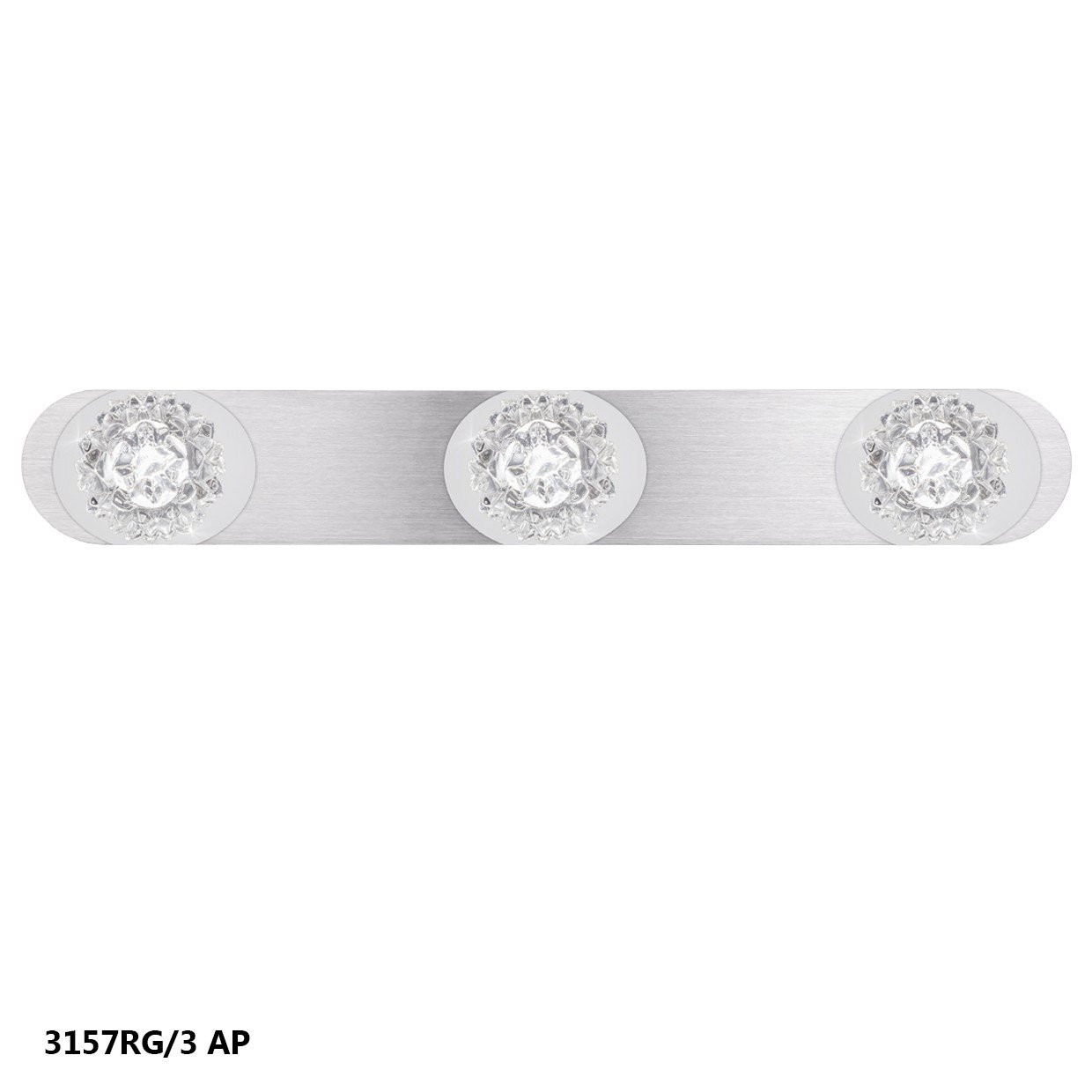 REGLETA "ROSE" 3L ALUM.PLATA 4000K 18W 1710LM - Imagen 2