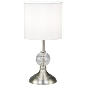 SOBREMESA ALEX NIQUEL SATINA 1 X 40W E-14