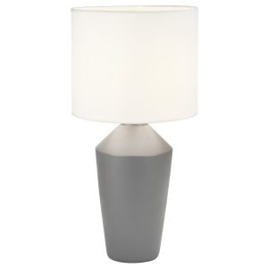 SOBREMESA BARRON GRIS 1 X 60W E-27