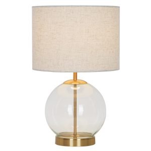 SOBREMESA CARPARI LATÓN CRISTA 1 X 60W E-27