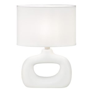 SOBREMESA DALTON BLANCO 1 X 40W E-14