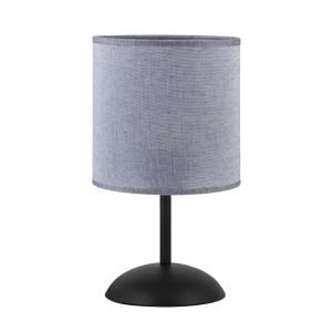 SOBREMESA LARINO GRIS/NEGRO 1 X 60W E-27