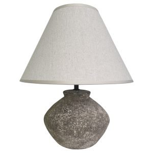 SOBREMESA LARRY PIEDRA GRIS 1 X 40W E-14