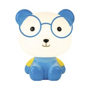 SOBREMESA MASKOTA PERRITO AZUL 1 X 40W E-14-BOMBILLA INCLUIDA