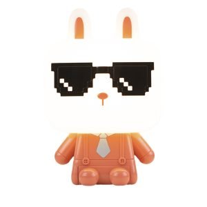 SOBREMESA MASKOTA PERRITO ROJO 1 X 40W E-14-BOMBILLA INCLUIDA