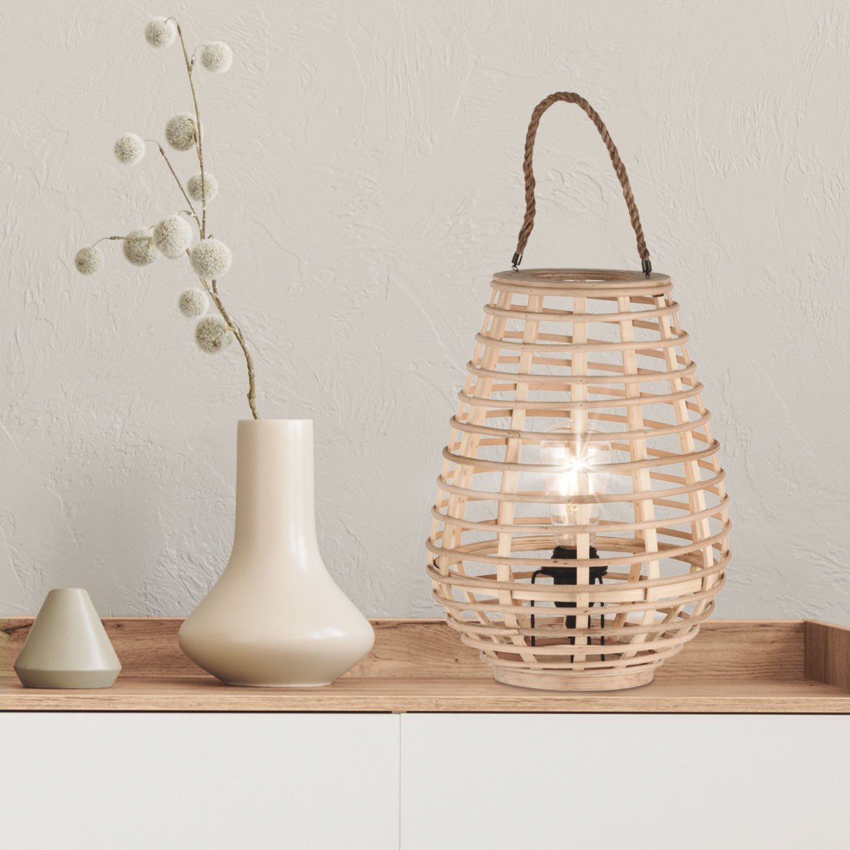 SOBREMESA PICARDO NATURAL 1 X 60W E-14 - Imagen 5