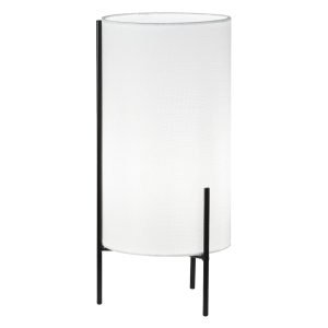 SOBREMESA VIRGIL BLANCO/NEGRO 1 X 40W E-14