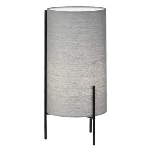 SOBREMESA VIRGIL GRIS/NEGRO 1 X 40W E-14