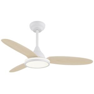 VENTILADOR MAHON MADERA CLARA 107CM 3 PALAS