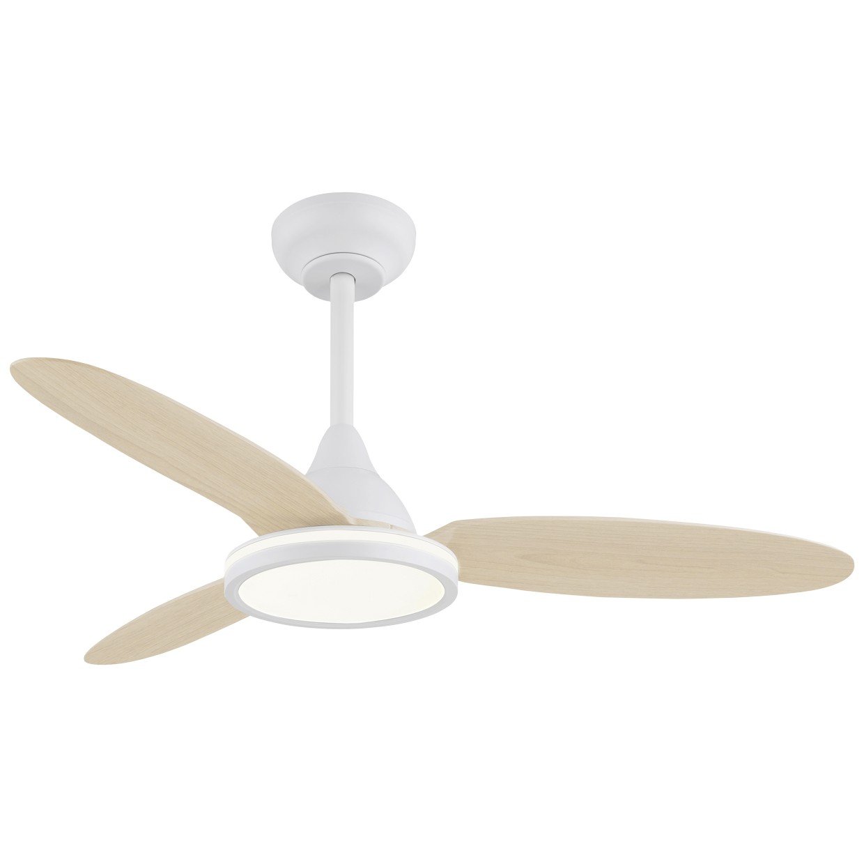 VENTILADOR MAHON MADERA CLARA 107CM 3 PALAS