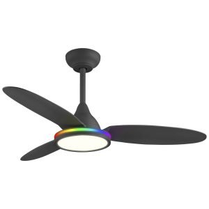 VENTILADOR MAHON NEGRO 107CM 3 PALAS