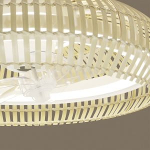 VENTILADOR MILO BLANCO-BAMBOO 55X20CMS - 30W