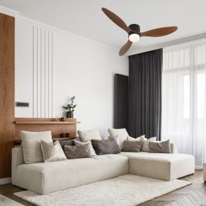 VENTILADOR RENO MADERA OSCURA 132 CM - 3 PALAS