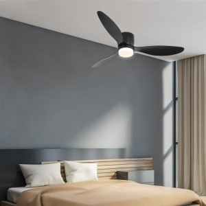 VENTILADOR RENO NEGRO 132 CM - 3 PALAS