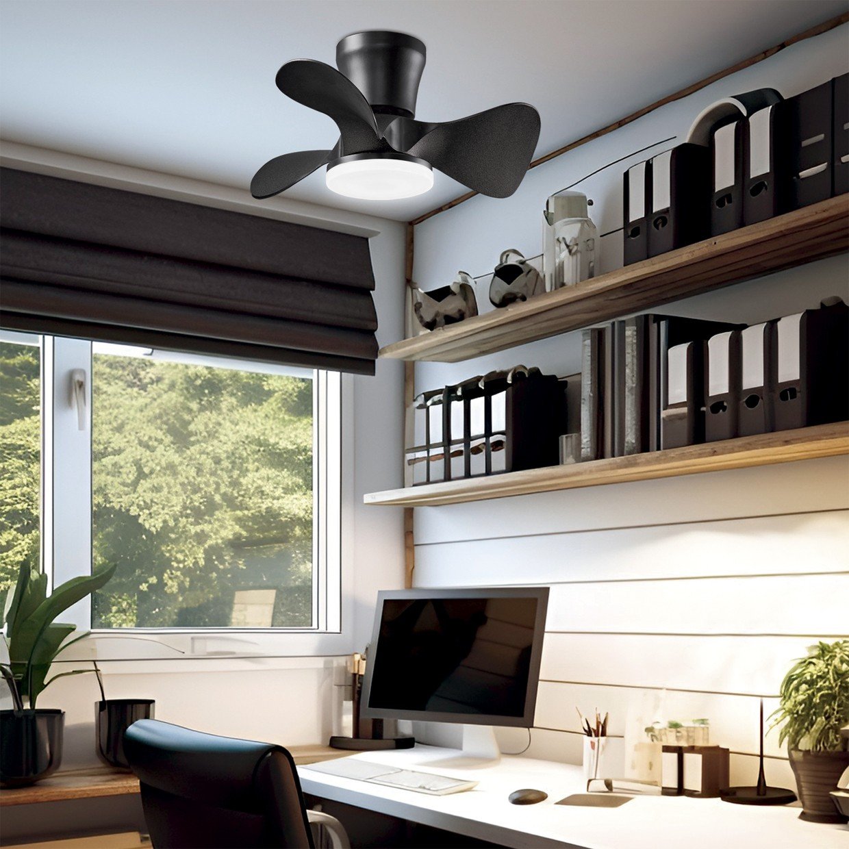 VENTILADOR SIUX NEGRO 56 CM 3 PALAS - Imagen 2