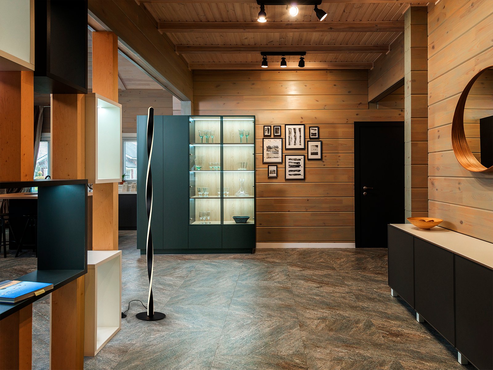 TWIST-LAMPARA DE PIE NEGRO - Imagen 2