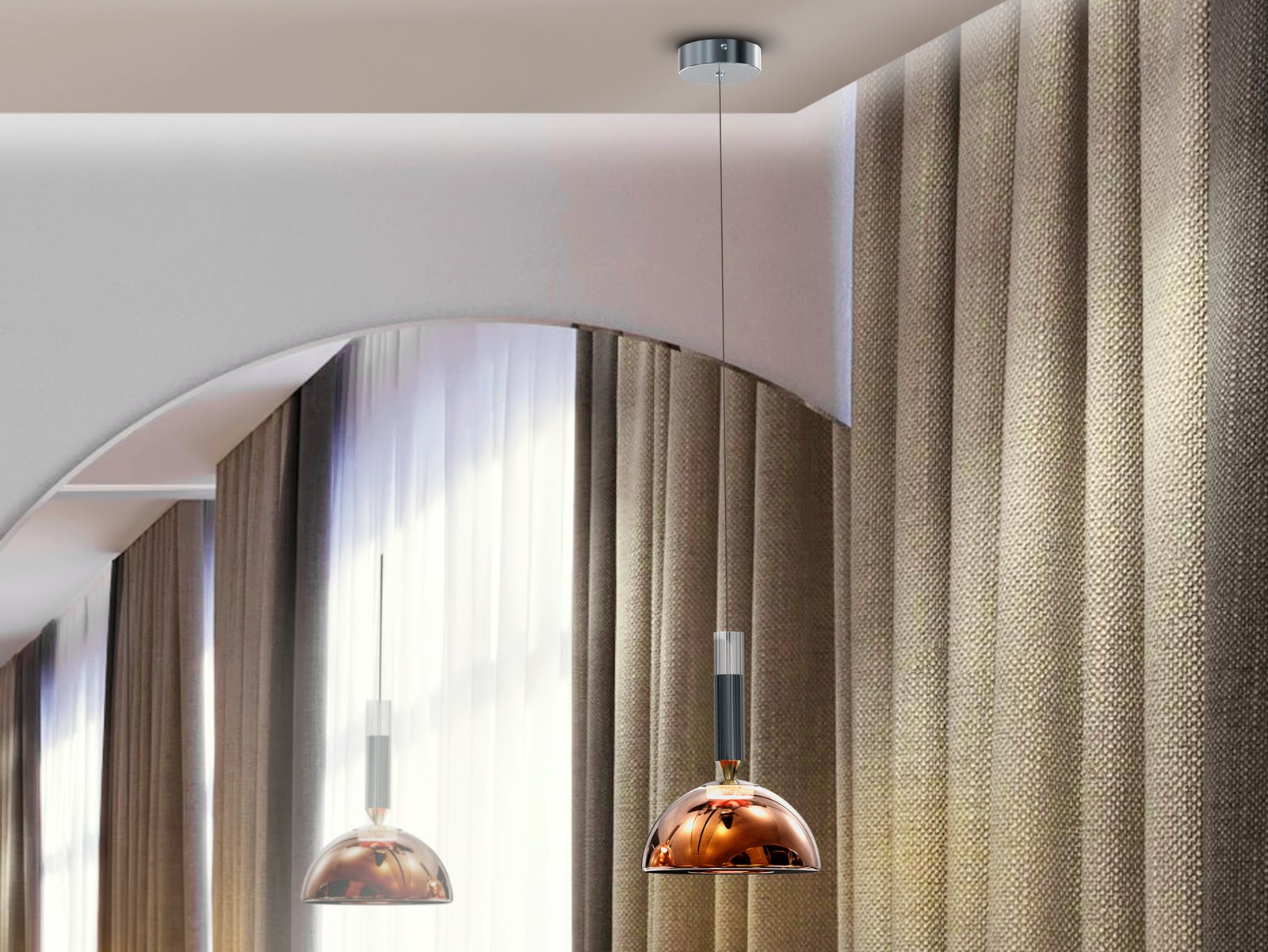 CHARLIZE- LAMPARA 1L- BRONCE