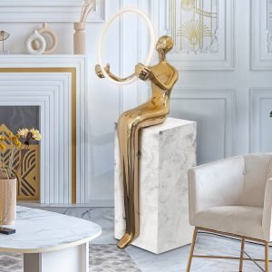 EL ARO - FIGURA 1L PEDESTAL- ORO