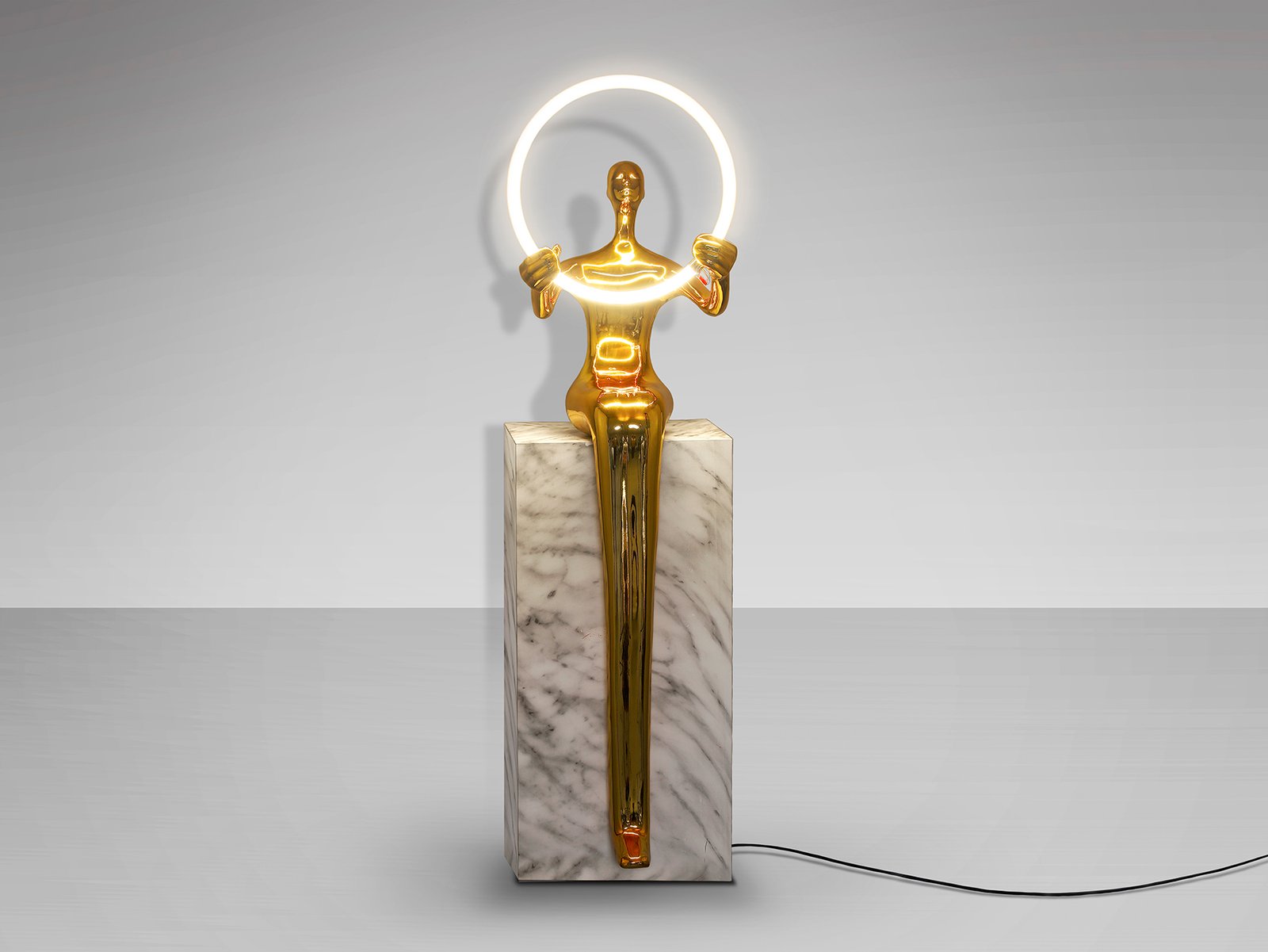 EL ARO - FIGURA 1L PEDESTAL- ORO - Imagen 4