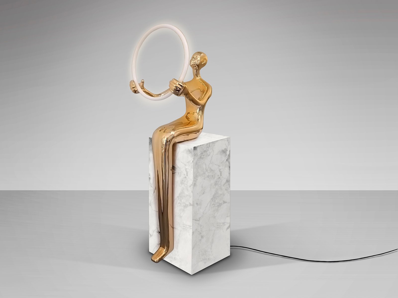 EL ARO - FIGURA 1L PEDESTAL- ORO - Imagen 5