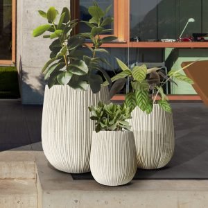 TERRAS I- SET 3 MACETEROS- BEIGE
