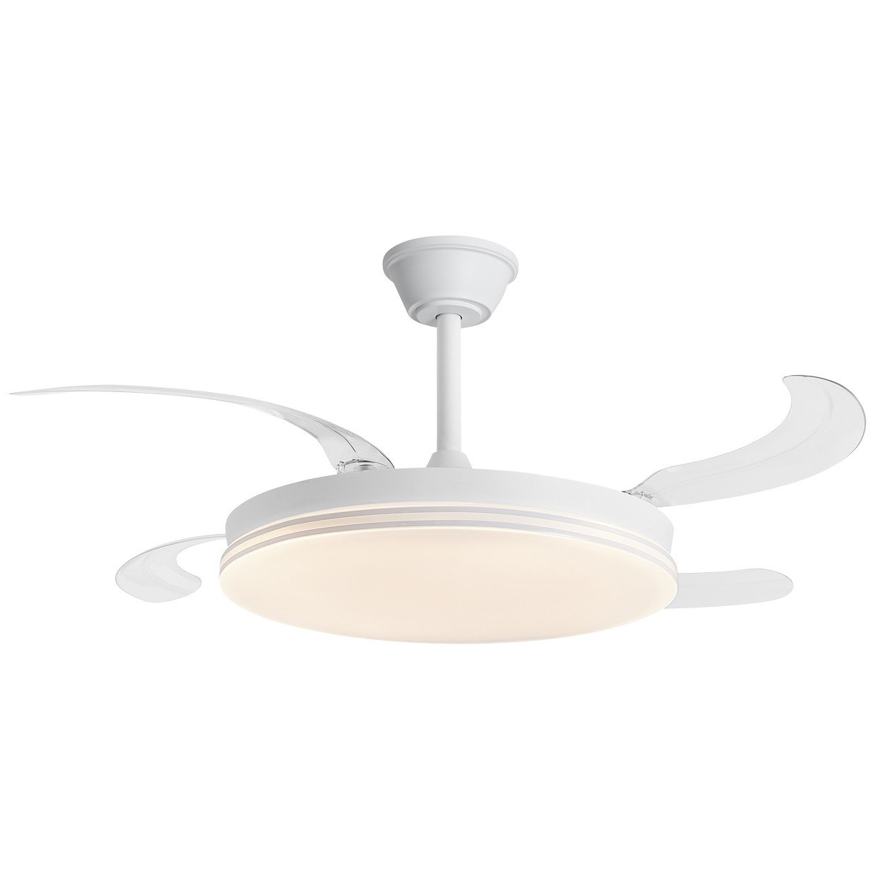 VENTILADOR ECOS BLANCO 50CMS 4 PALAS LED 72W