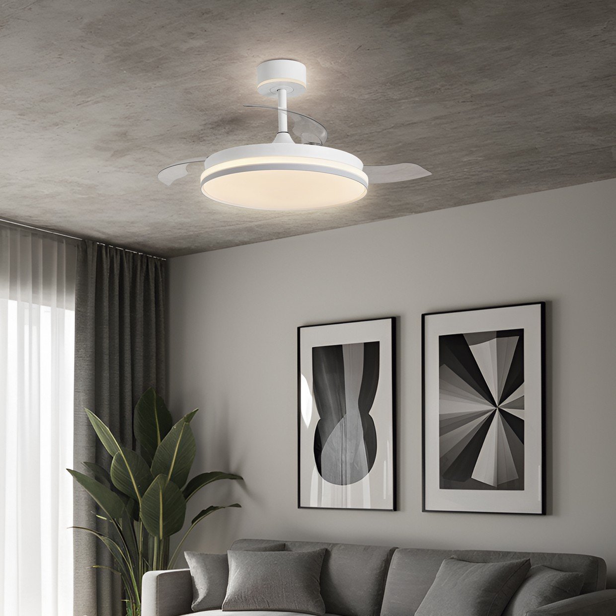 VENTILADOR LUXE BLANCO 50CMS 3 PALAS - Imagen 2