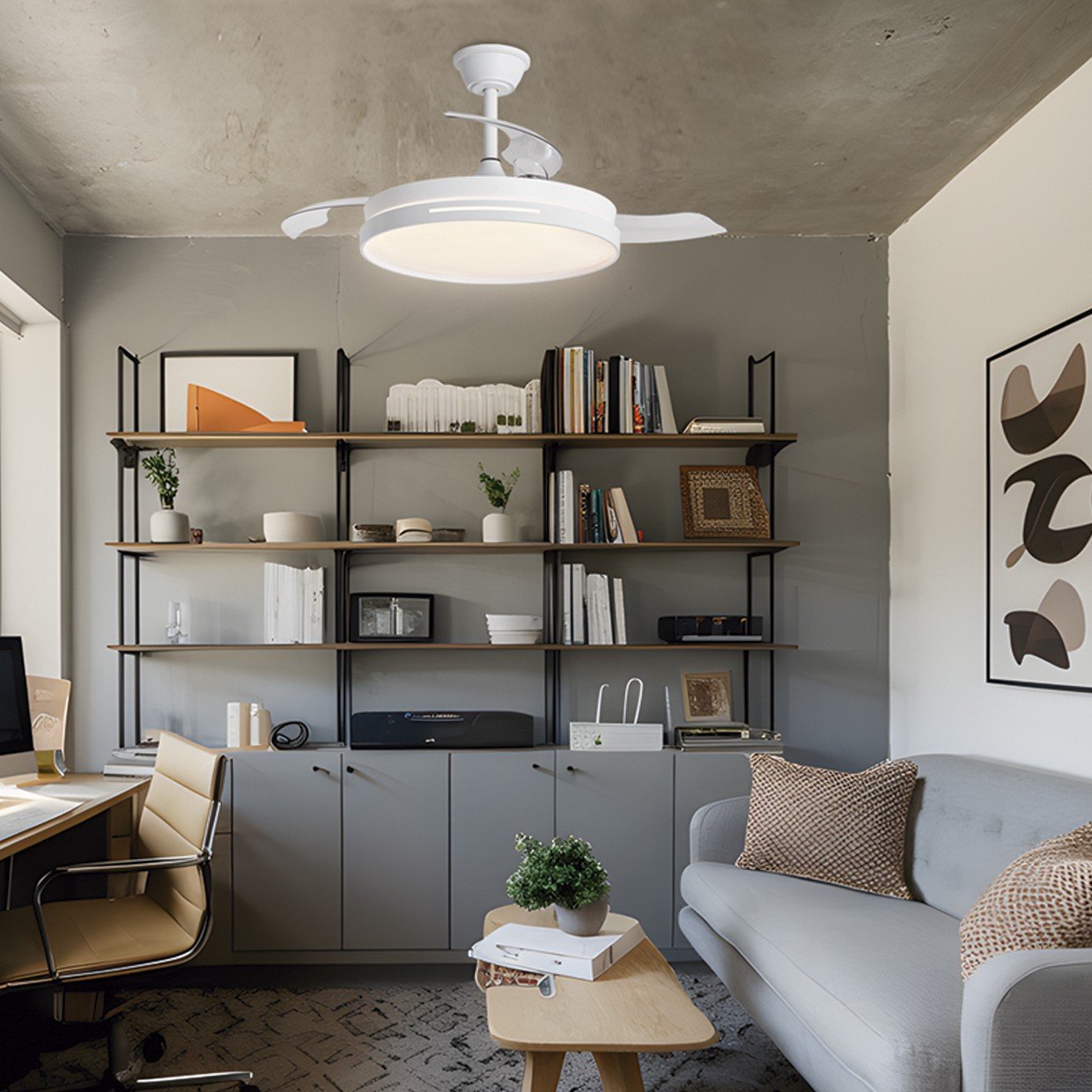 VENTILADOR MINI TOGO BLANCO 40CMS 3 PALAS - Imagen 2