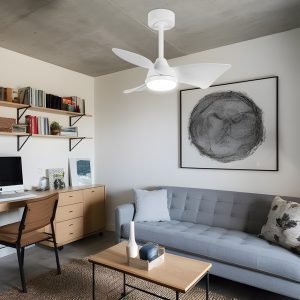 VENTILADOR TAURO BLANCO 76CMS 3 PALAS LED 24W