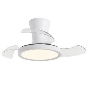 VENTILADOR TOMBET BLANCO 30CMS 3 PALAS LED 48W