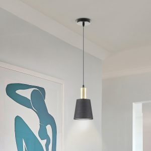 I3-GISELA-LAMPARA 1L NEGRO-LATON