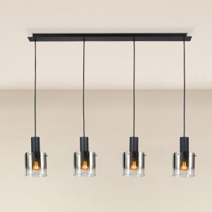 I3-VENIZE- LAMPARA 4L NEGRO-SMOKE