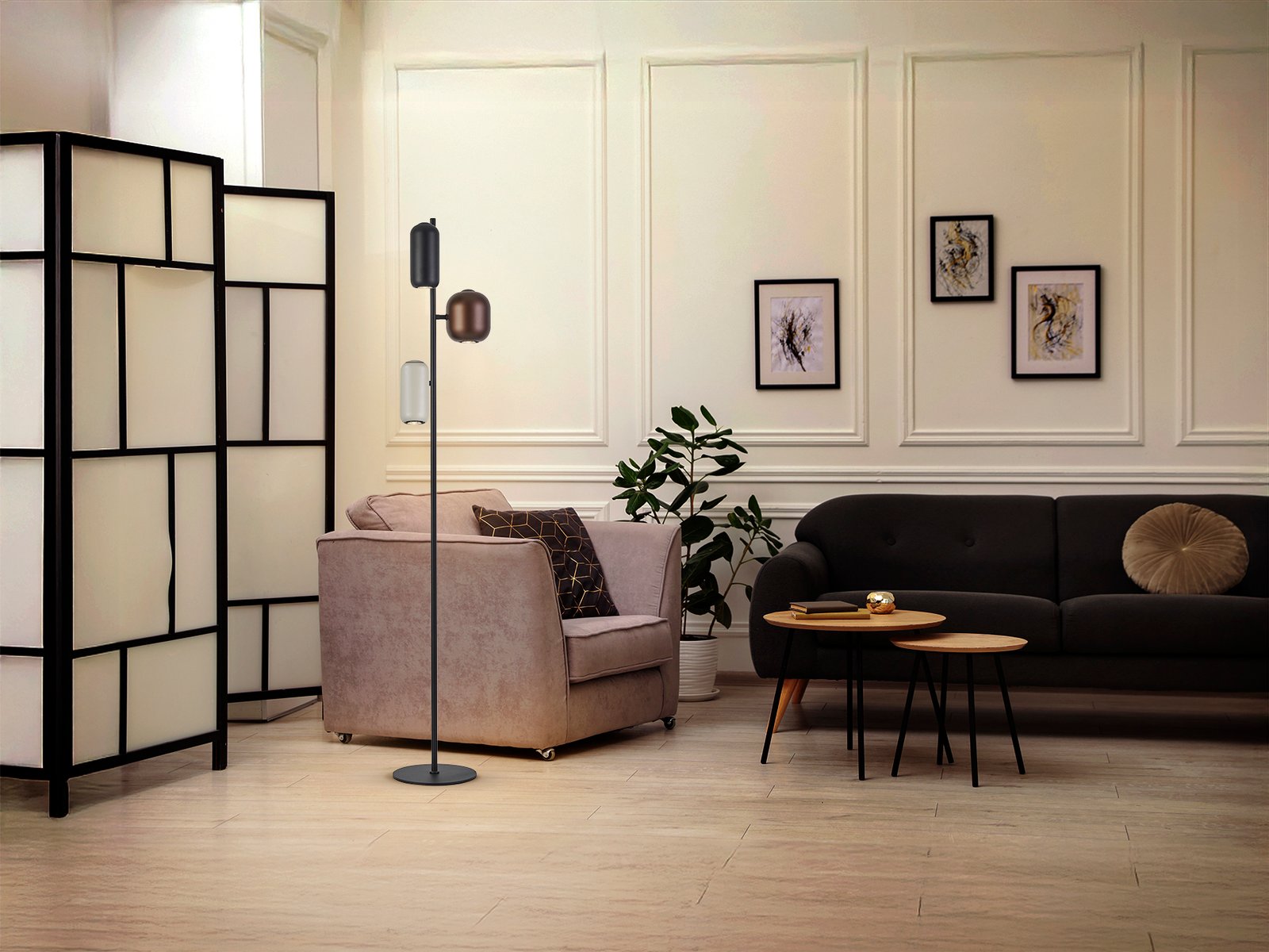 I3-NIMES-PIE SALON 3L NEGRO-COLORES - Imagen 2