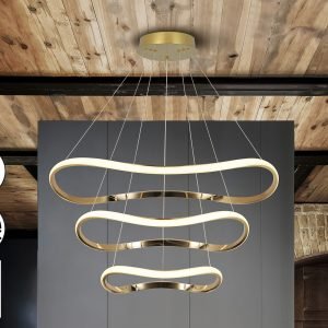 I3-NAOS-LAMPARA ORO ROSA 3 AROS D80 DIM