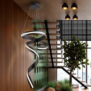 AMARA-LAMPARA VERTICAL - NEGRO MATE