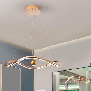 ROMINA- LAMPARA DORADO BRILLO