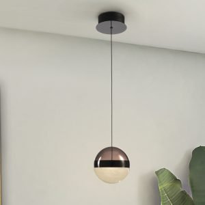 ORBES- LAMPARA 1L CROMO NEGRO D15