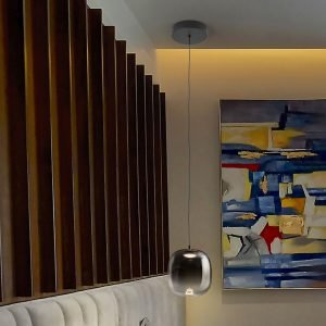 ONICE- LAMPARA 1L NEGRO-SMOKE