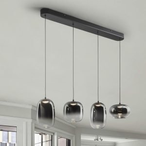 ONICE- LAMPARA 4L NEGRO-SMOKE