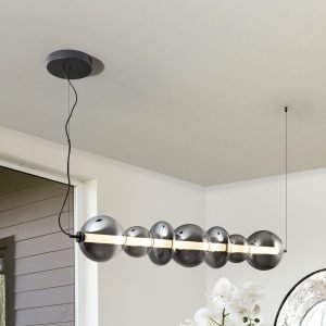 GLADIS- LAMPARA GRANDE NEGRO-SMOKE