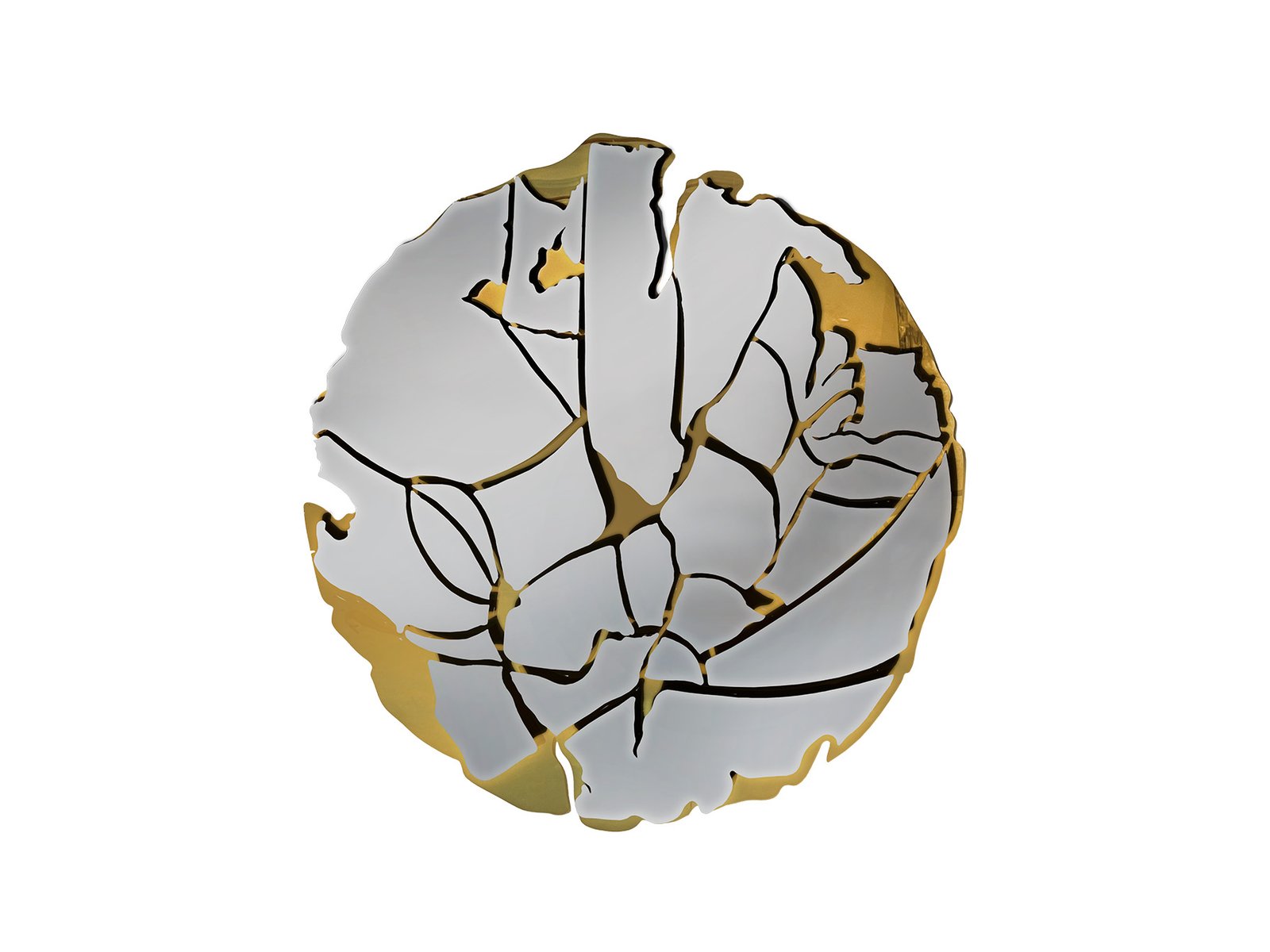 FIORELLA- ESCULTURA PARED-ORO/CROMO - Imagen 3