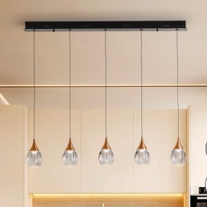 CORINA- LAMPARA 5L NEGRO-COBRE