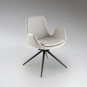 ZUNA- SILLA GIRATORIA BLANCA