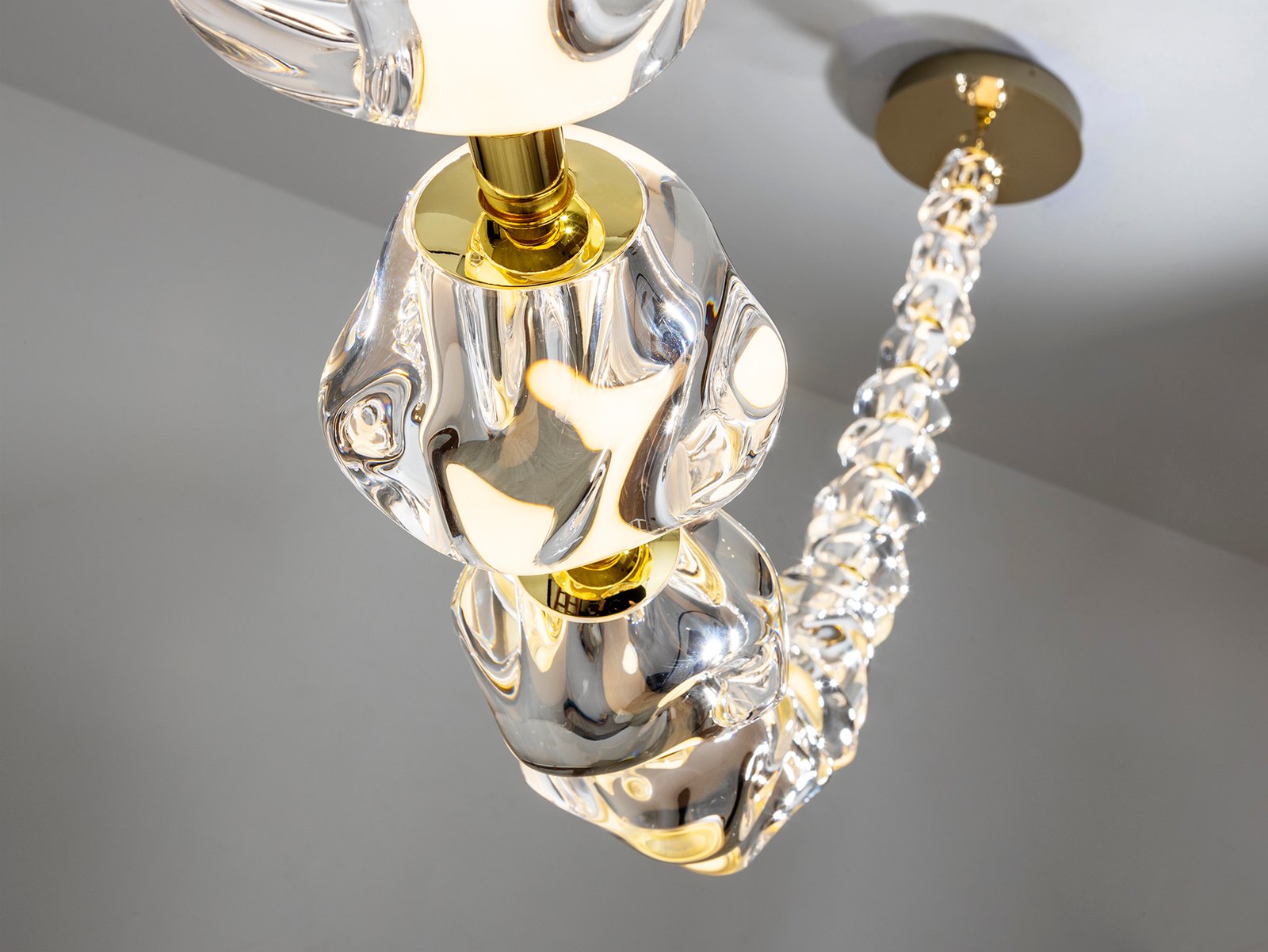 ZARIA II- LAMPARA 29L- ORO/TRANSP DIM - Imagen 3